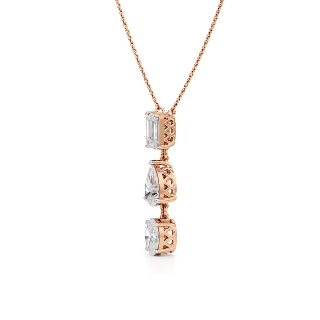 Nina 4.5Ct Varoius Cut Fancy Pendant