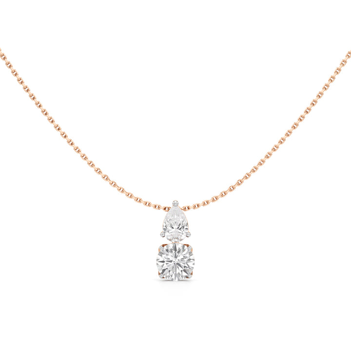 1.50Ct Round Shape Gold Fancy Pendant