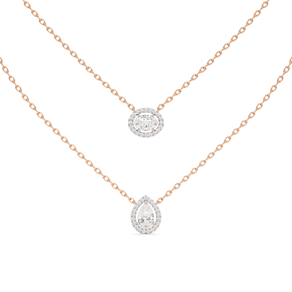 2.50 Ct Pear Oval Lumora Pendant