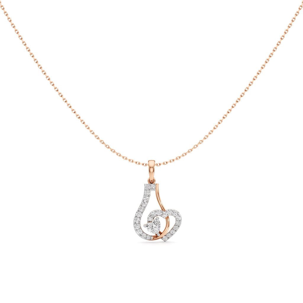Heart Shape Diamond Fancy Pendant