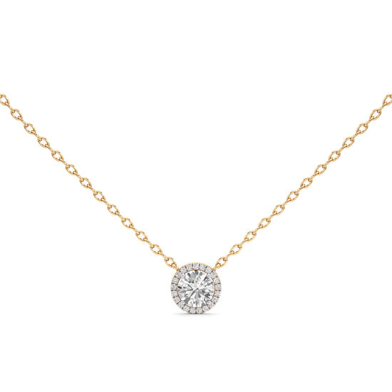 1.75Ct Round Glimmer Halo Pendant