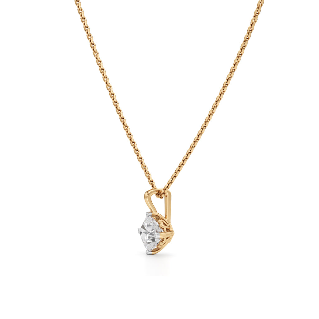 1.00 Ct Cushion Serene Pendant