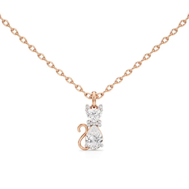1.25 Ct Cat Shape Casual Pendant