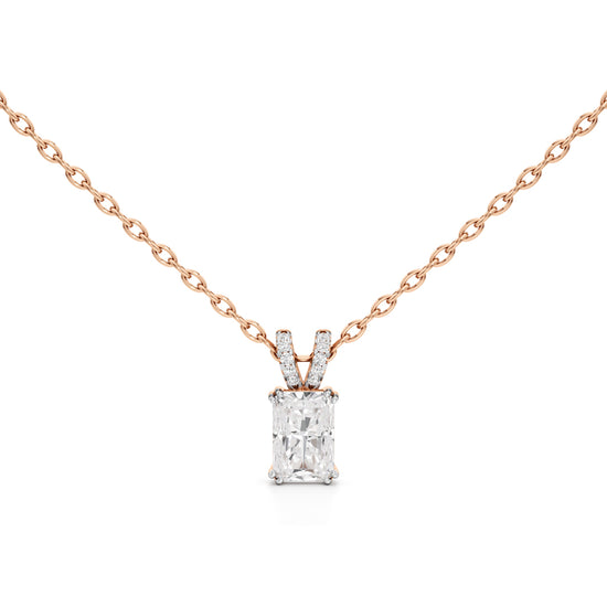 Celestia Radiant Emerald Pendant