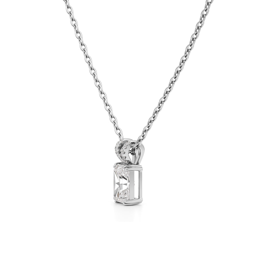 Celestia Radiant Emerald Pendant