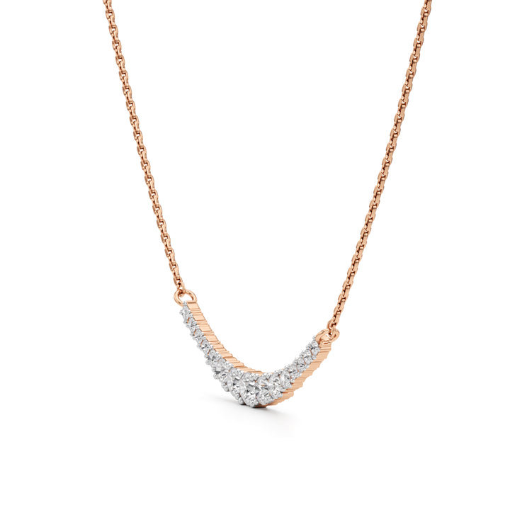 Celesta Curve Diamond Necklace