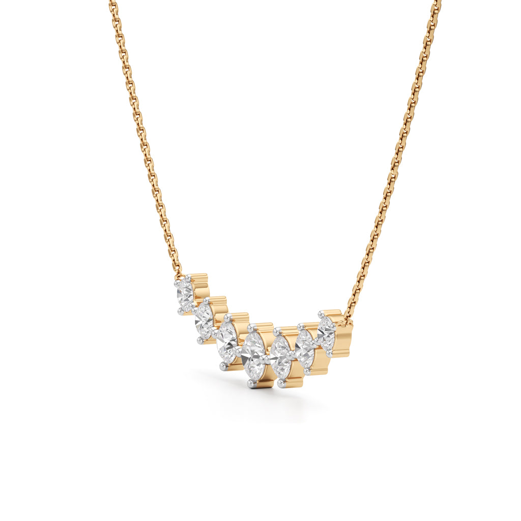 Virelle Diamond Crown Necklace