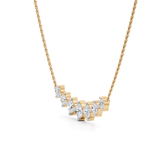 Virelle Diamond Crown Necklace