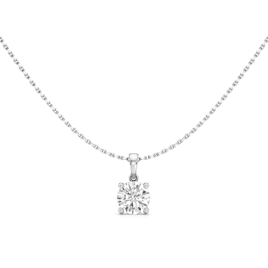 Lumine Solitaire Pendant Necklace