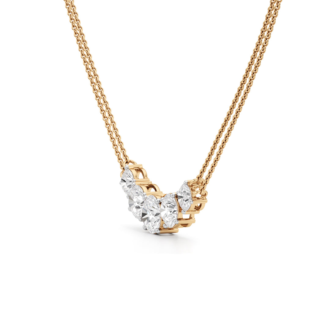 Aurora Arc Diamond Necklace