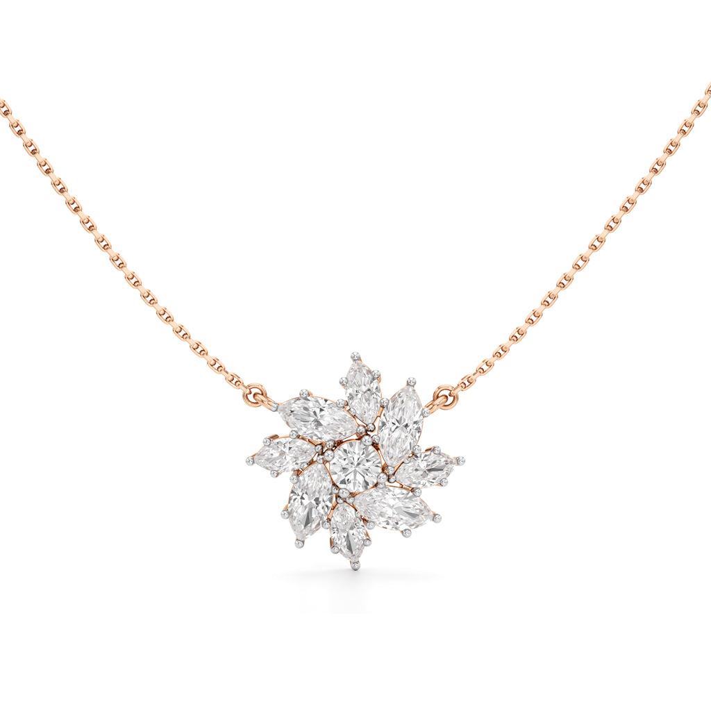 Stellar Flora Cluster Pendant Necklace