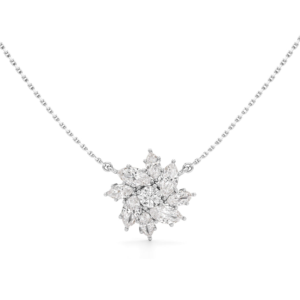 Stellar Flora Cluster Pendant Necklace