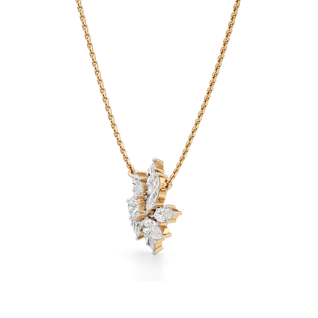 Stellar Flora Cluster Pendant Necklace