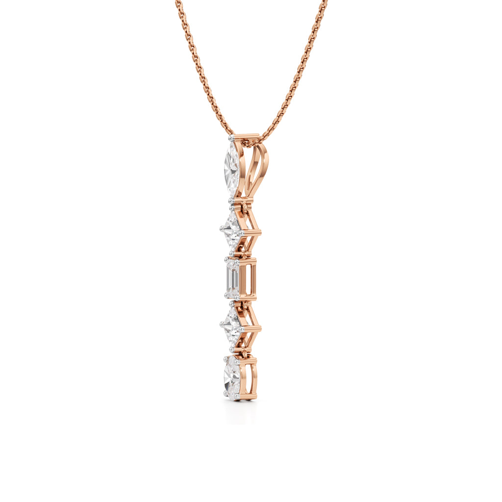 Celeste Cascade Diamond Drop Necklace