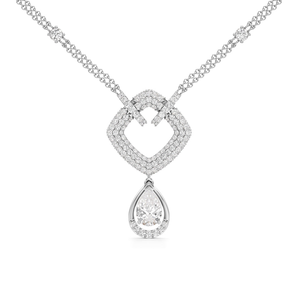 Celestia Heartfall Diamond Necklace
