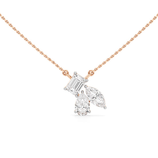 Astra Trio Diamond Pendant Necklace