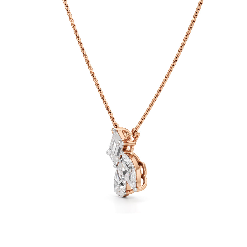 Astra Trio Diamond Pendant Necklace