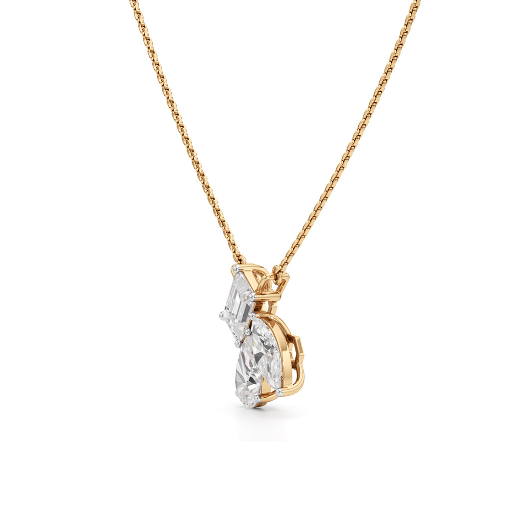 Astra Trio Diamond Pendant Necklace