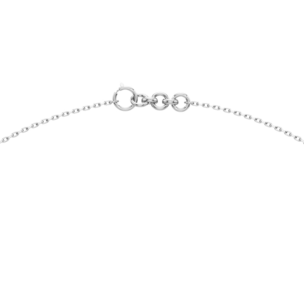 Eterna Solitaire Curve Pendant Necklace