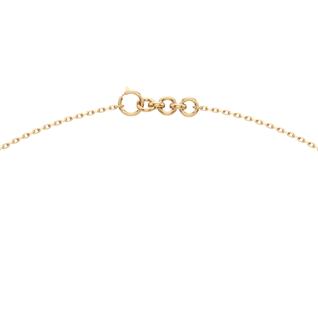 Eterna Solitaire Curve Pendant Necklace