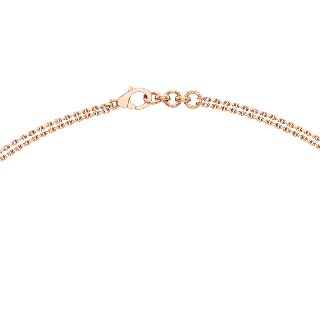 Luminara Heart & Baguette Drop Pendant Necklace