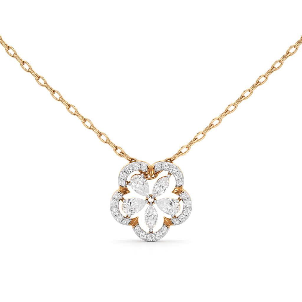Fleur Radiance Diamond Pendant Necklace