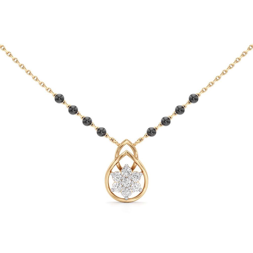 Teardrop Blossom Mangalsutra