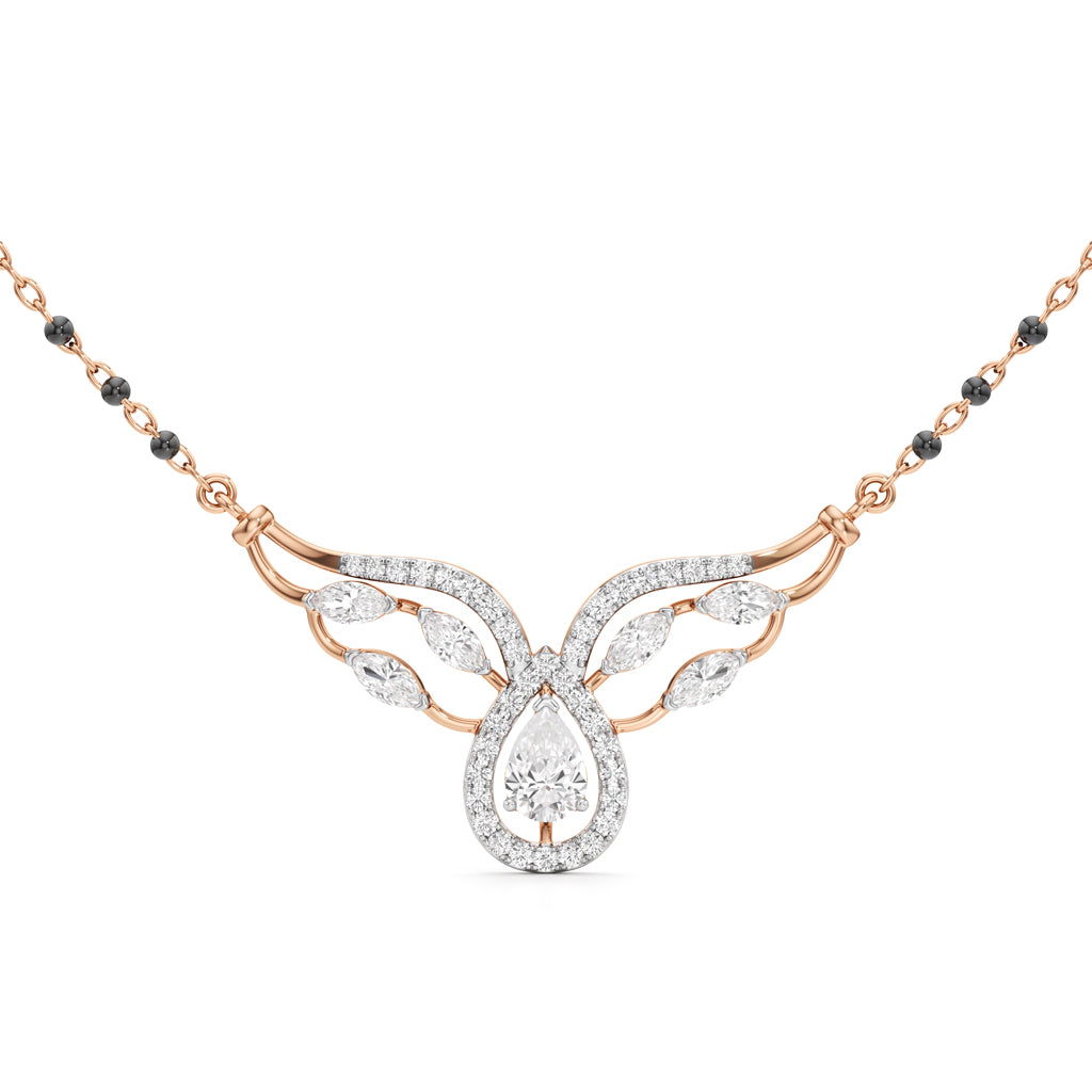 Celestia Winged Grace Diamond Mangalsutra