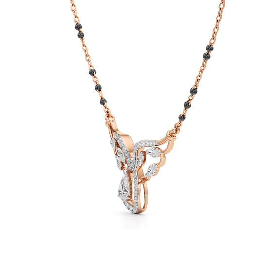 Celestia Winged Grace Diamond Mangalsutra
