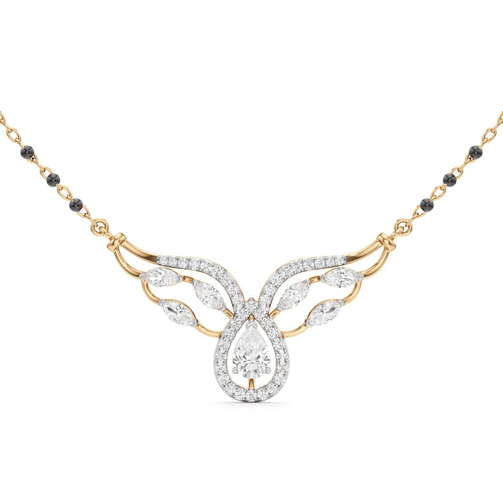 Celestia Winged Grace Diamond Mangalsutra