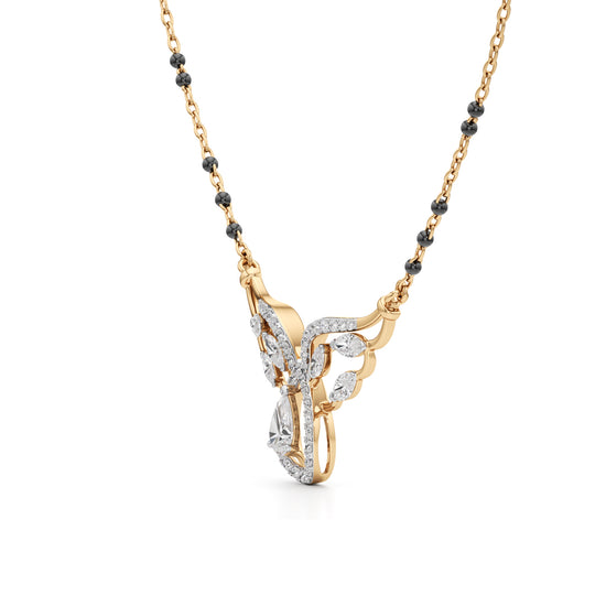 Celestia Winged Grace Diamond Mangalsutra