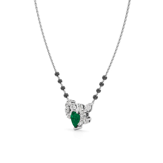 Emeralda Bloom Heart Mangalsutra