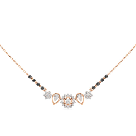 Kavya Petal Cluster Diamond Mangalsutra