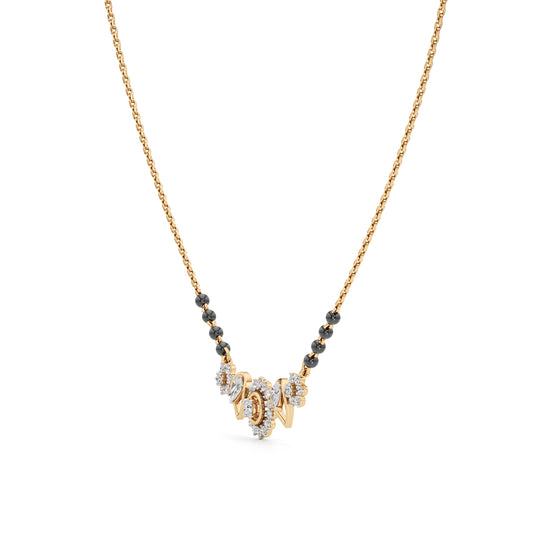 Kavya Petal Cluster Diamond Mangalsutra