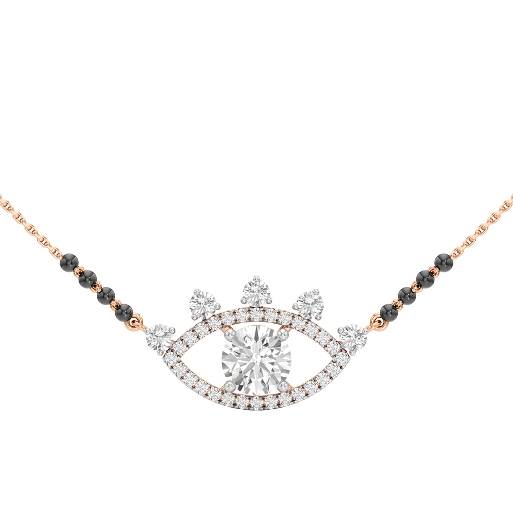 Aarohi Evil Eye Diamond Mangalsutra