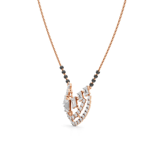 Kritika Radiant Halo Diamond Mangalsutra