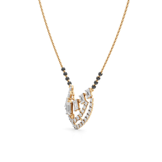 Kritika Radiant Halo Diamond Mangalsutra