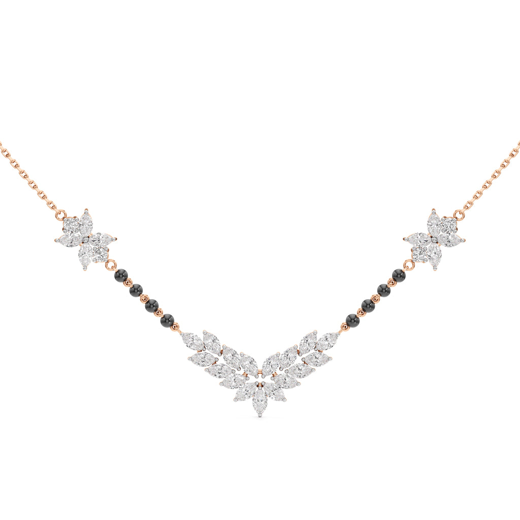 Aarohi Marquise Elegance Diamond Mangalsutra