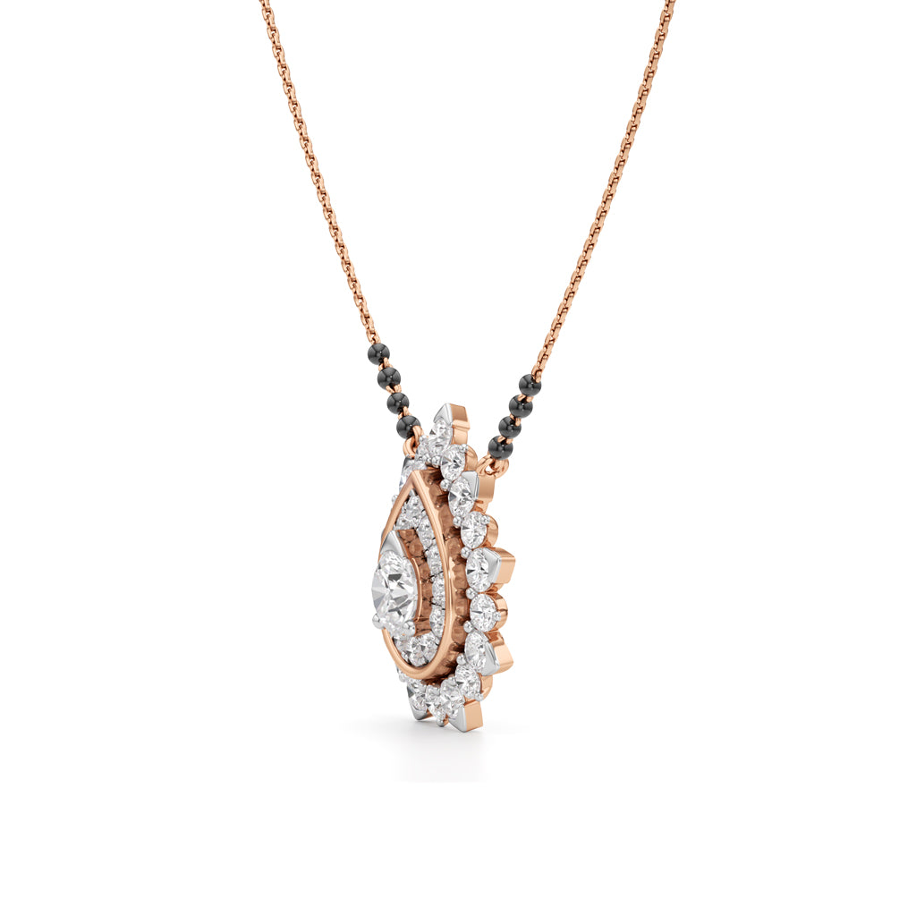 Surya Teardrop Radiance Diamond Mangalsutra