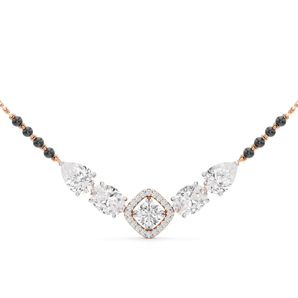 Regal Bloom Diamond Mangalsutra