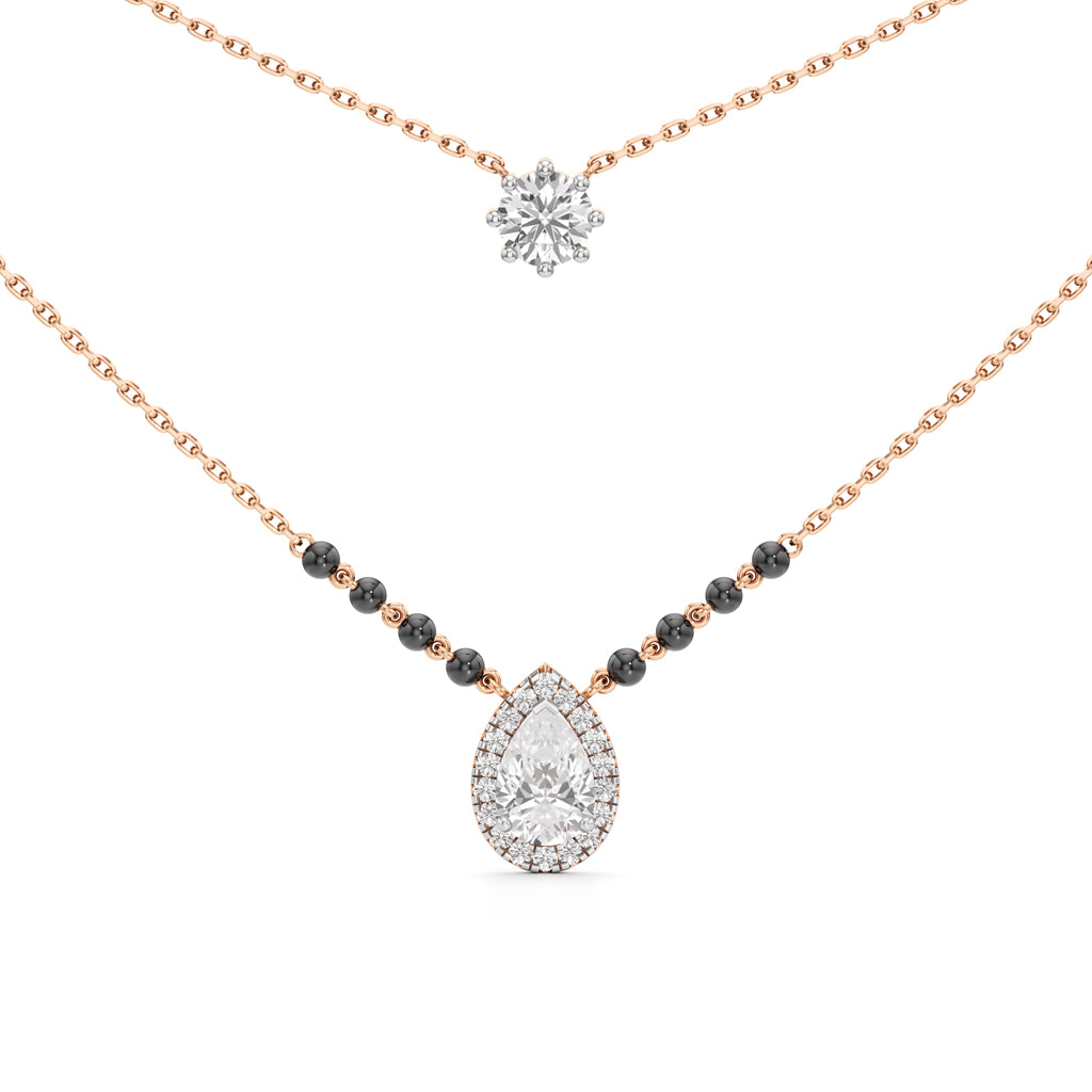 Velura Dual-Layer Diamond Mangalsutra