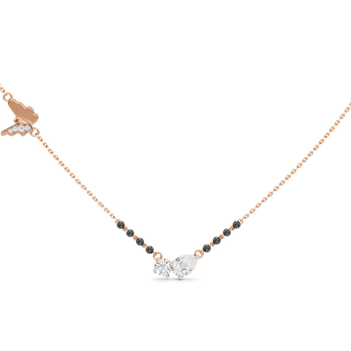 Aurelia Butterfly Diamond Mangalsutra