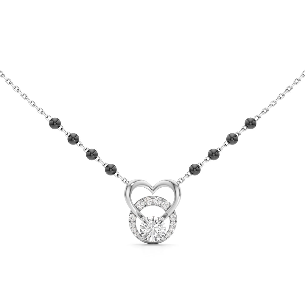 Amora Diamond Heart Mangalsutra