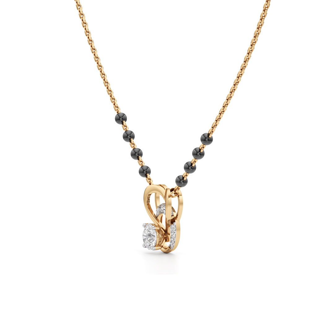 Amora Diamond Heart Mangalsutra
